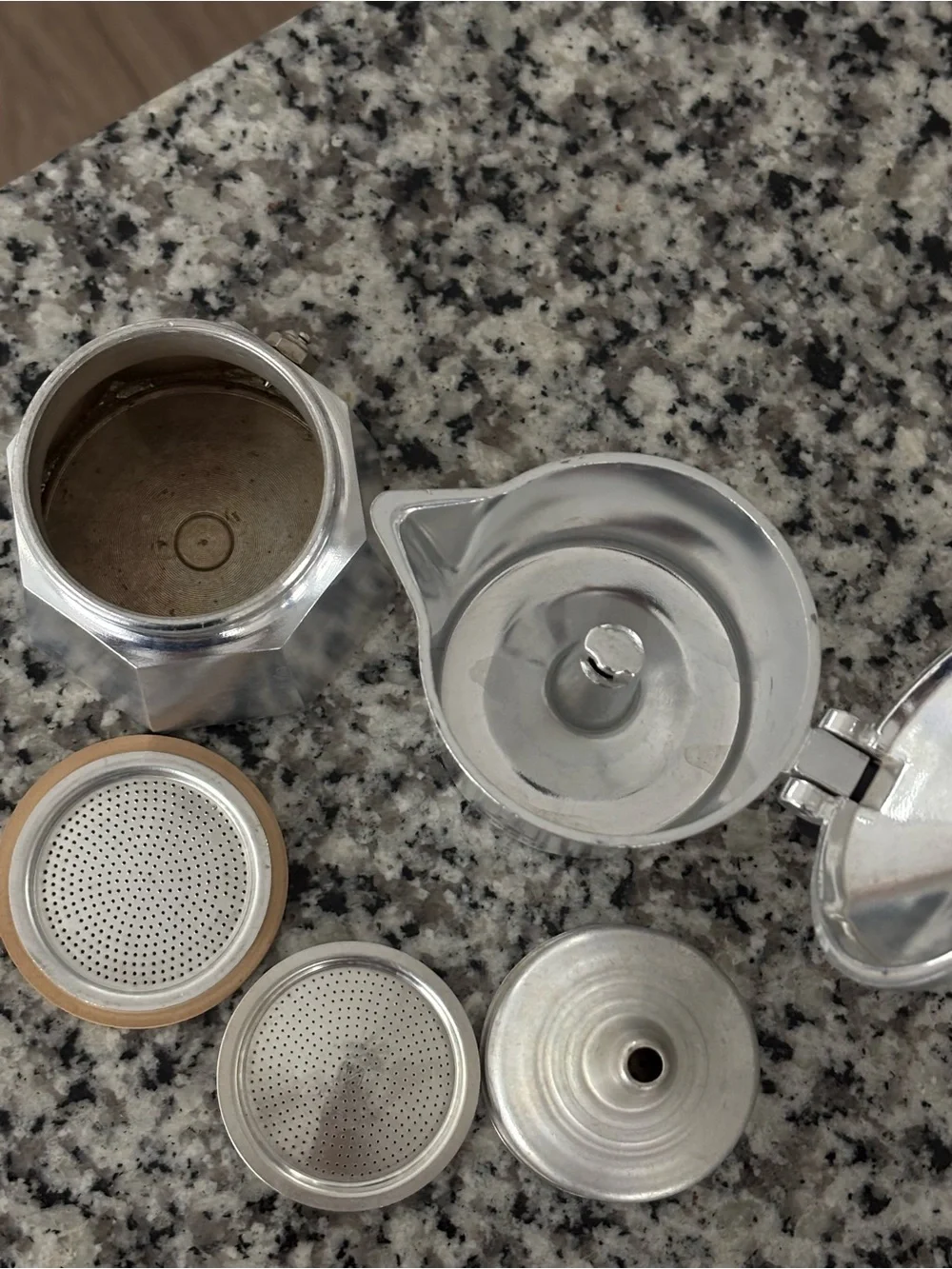 Moka Café Stovetop Espresso Maker - Silver and Black